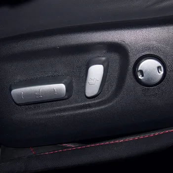 Lexus NX için 200 Aksesuarları 2015 2016 Araba-Styling ABS Krom Araba Koltuğu ayar Anahtarı kapağı trim