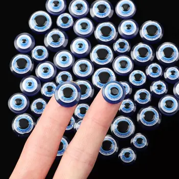 20 ADET 6 Boyutları Doldurulmuş Oyuncaklar Parçaları DIY Zanaat Mavi Siyah Beyaz Yaratıcı hediye Hayvan Gözler Bebek Aksesuarları Bebek Gözler